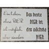 Schablone " Ein Leben ohne Bier..."