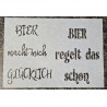 Schablone " Bier macht mich glücklich ..."