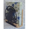 Servietten-Halter Kuh Kopf im Kreis/natur