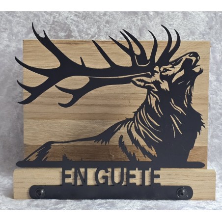 Servietten-Halter Rufender Hirsch/Eiche