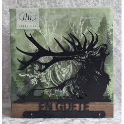 Servietten-Halter Rufender Hirsch/dunkle Schoko Eiche