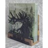 Servietten-Halter Rufender Hirsch/dunkle Schoko Eiche