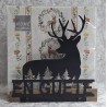 Servietten-Halter Hirsch/gräuchte Eiche