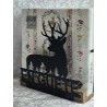 Servietten-Halter Hirsch/gräuchte Eiche