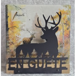Servietten-Halter Hirsch/Eiche