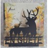 Servietten-Halter Hirsch/Eiche