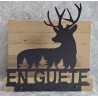 Servietten-Halter Hirsch/Eiche
