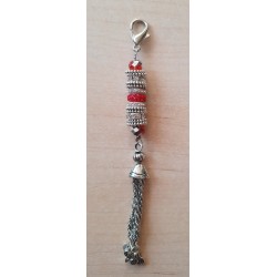 Schmuckanhänger mit Strassperlen rot
