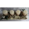 Adventsgesteck beige/braun