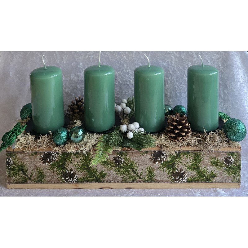 Adventsgesteck grün