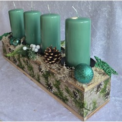Adventsgesteck grün