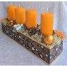 Adventsgesteck orange