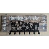 Hundegarderobe Fünf Hunde/Pfötchen