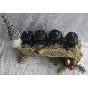 Adventsgesteck mit Wichtel/schwarz