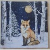 Serviette Fuchs im Winterwald