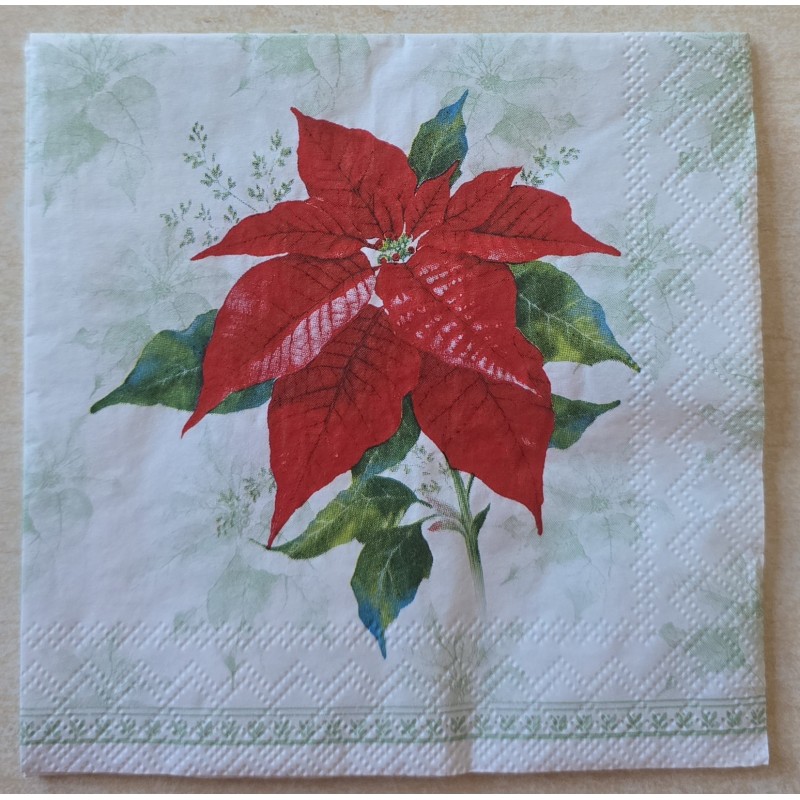 Serviette Roter Weihnachts Stern