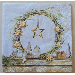 Serviette Weihnachts Deko mit Stern