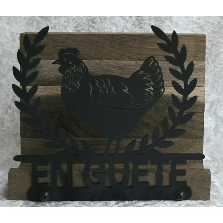 Servietten-Halter Huhn Geräuchte Eiche