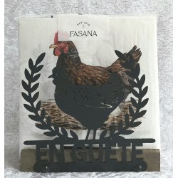 Servietten-Halter Huhn Geräuchte Eiche