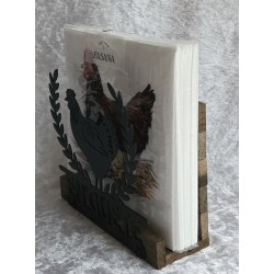 Servietten-Halter Huhn Geräuchte Eiche