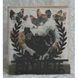 Servietten-Halter Huhn Geräuchte Eiche