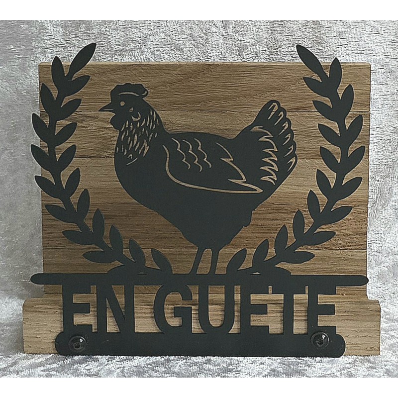 Servietten-Halter Huhn Eiche