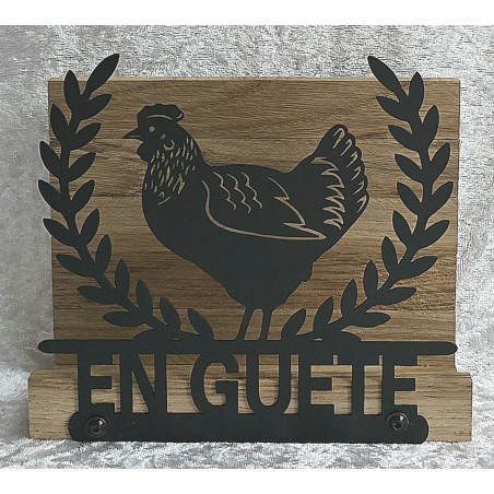 Servietten-Halter Huhn Eiche