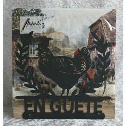 Servietten-Halter Huhn Eiche