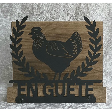 Servietten-Halter Huhn Eiche