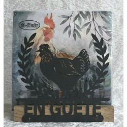 Servietten-Halter Huhn Eiche