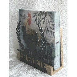 Servietten-Halter Huhn Eiche