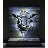 Schild stehend Schaf mit LEDs