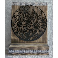 Schild stehend Edelweiss mit LEDs