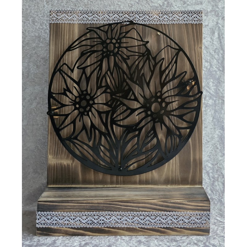 Schild stehend Edelweiss mit LEDs