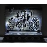 Schild stehend Traktor mit LEDs