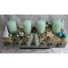 Adventsgesteck Wichtel mint