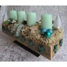 Adventsgesteck Wichtel mint