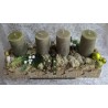 Adventsgesteck Engel/olive