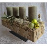 Adventsgesteck Engel/olive