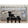 Leinenparkplatz Metall Hund