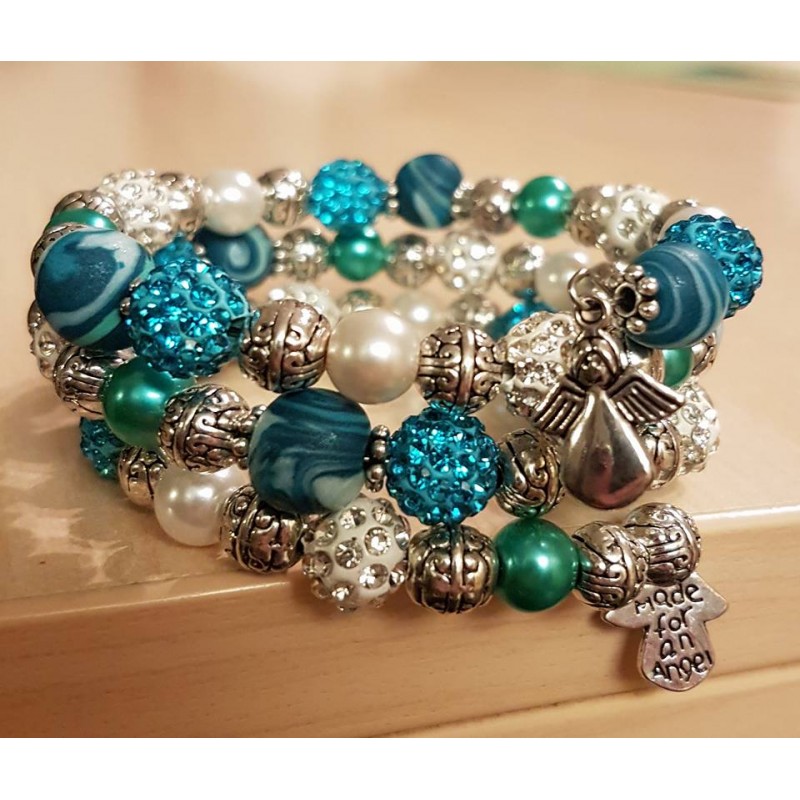 Wickelarmband türkis