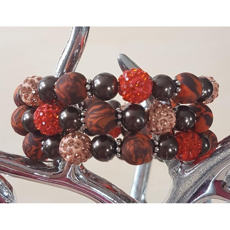 Wickelarmband braun