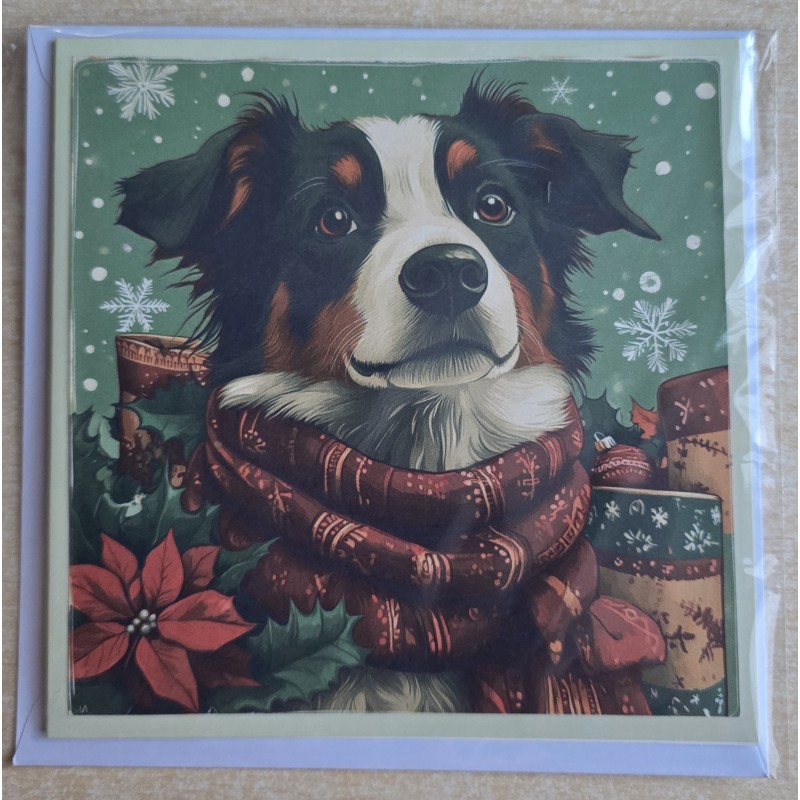 Karte Weihnachts Hund 2