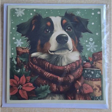 Karte Weihnachts Hund 2