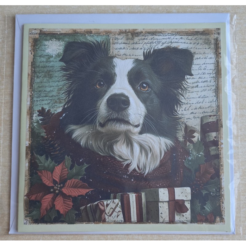 Karte Weihnachts Hund 5
