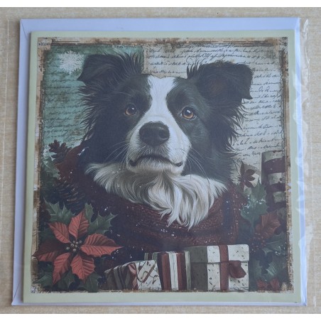 Karte Weihnachts Hund 5
