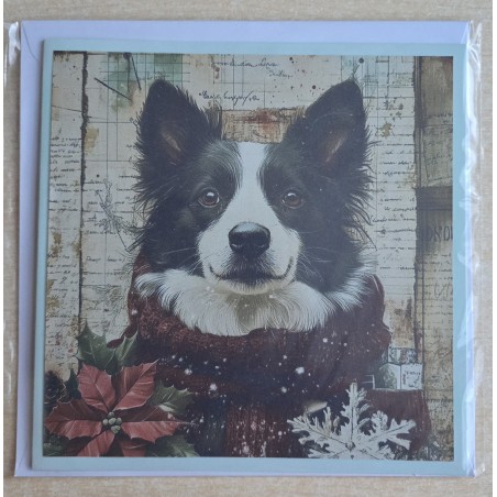 Karte Weihnachts Hund 6