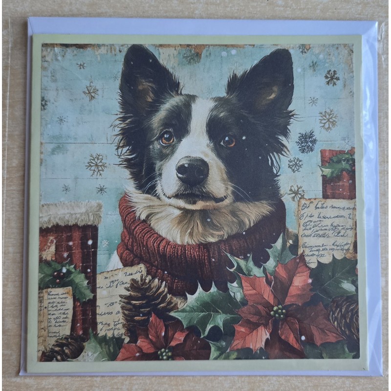 Karte Weihnachts Hund 7