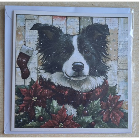 Karte Weihnachts Hund 8