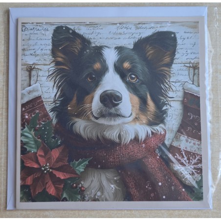 Karte Weihnachts Hund 13